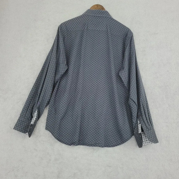 Robert Graham Mens Classic Fit Long Sleeve Checkered Button down Shirt‎ XL  27CT - Picture 3 of 10